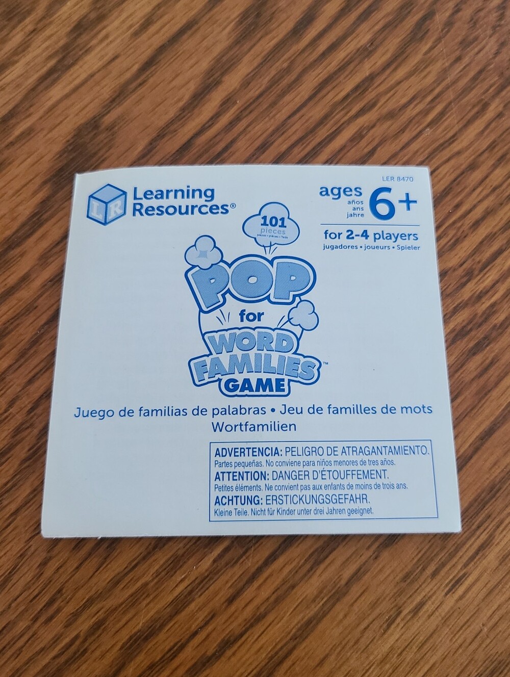 Learning Resources POP for Word Families Game - Picture 7 of 7